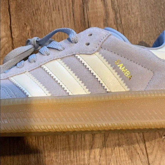 Men’s Adidas Light purple SAMBAs with Gum Sole - Picture 9 of 9